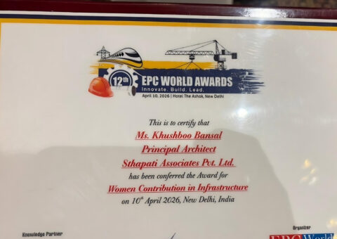 lndustry Honor for “Women Contribulion in Infrastructure” at the 12th EPC World Awards 2026